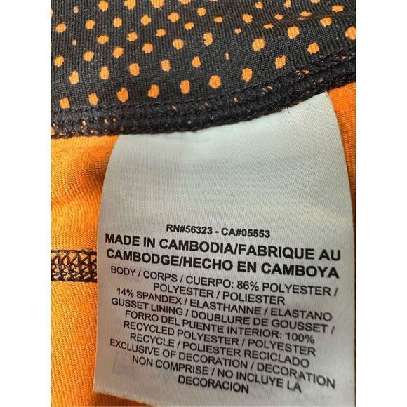 Nike Women's Dri Fit Epic Run Printed Capri Black/Orange Size M - Picture 6 of 16